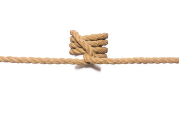 Rope isolated on the white background