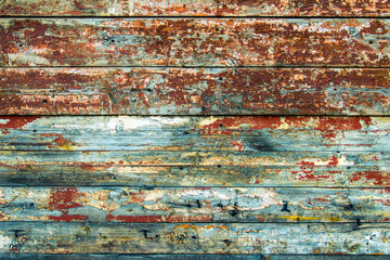 Wooden wall background or texture.The old texture of wooden planks with a natural pattern