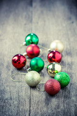 Colorful collection of Christmas Balls