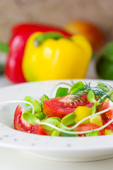 Fresh spring salad.