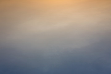 colorful clear sky background, blue and orange sunset sky