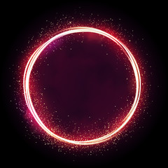 Glittering star dust circle