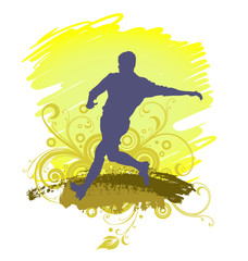 Soccer Players Silhouette 