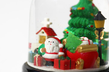 Santa Claus in the snow dome #3