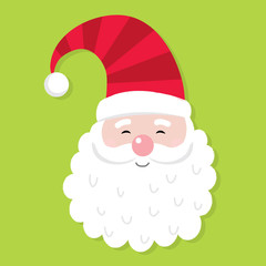 Cute Santa Claus with colorful vector illustration. EPS 10 & HI-RES JPG Included 