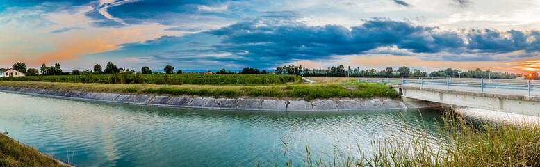 Bridge on channel for irrigation