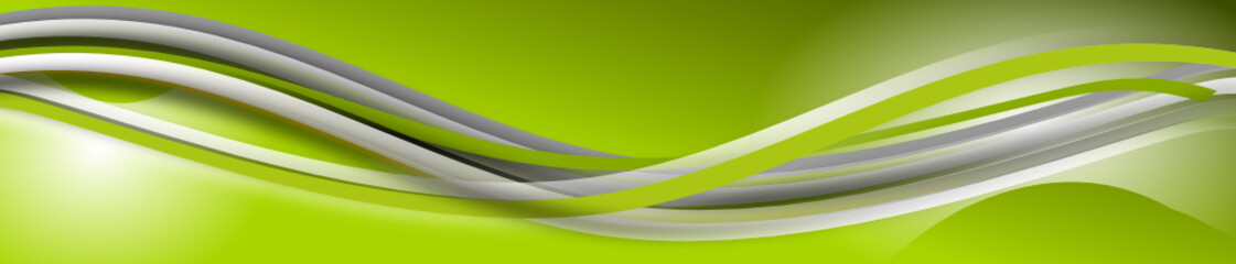 Obraz premium welle wellen Hintergrund grün business