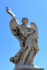 Angel with the Cross in Rome, Italy