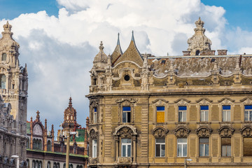 Fototapeta na wymiar Buildings in Budapest