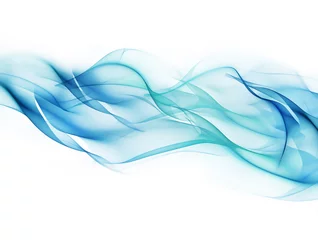 Aluminium Prints Abstract wave blue background