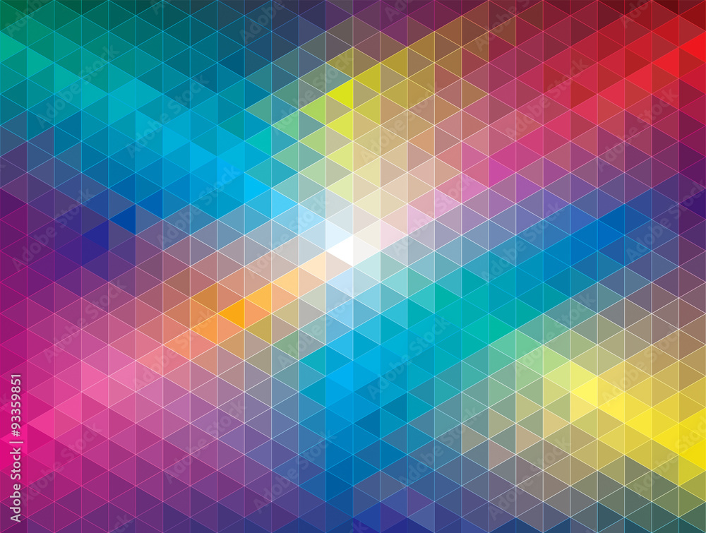 Aufkleber Geometric color pattern abstract background.