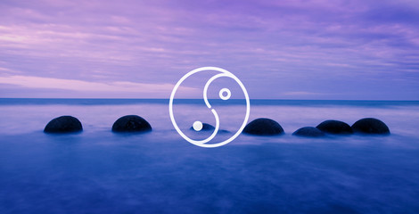 Yin Yang Balance Contrast Opposite Religion Culture Concept
