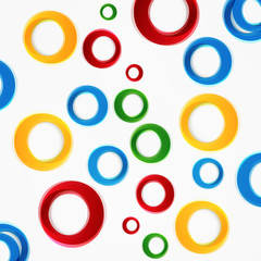 Vector colorful circle. 