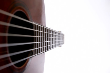 classical guitar closeup