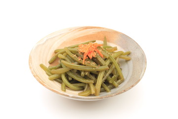 イモヅルのキンピラ