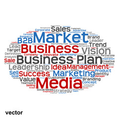 Vector conceptual business marketing word cloud