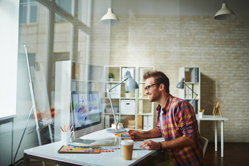 Designer at work