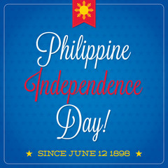 Philippine Independence Day card in vector format.