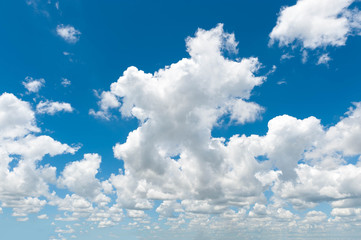 blue sky with cloud closeup
