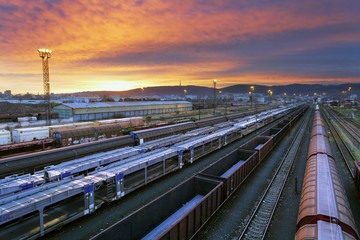 Fototapeta na wymiar Cargo Transportation - Train