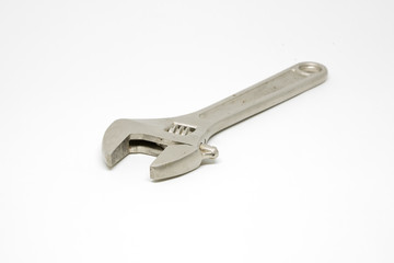 Adjustable Wrenches white isolate Background
