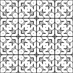 Design seamless monochrome geometric pattern
