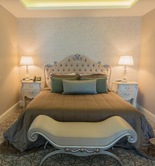 Hotel room with modern interior