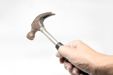 Handle Hammers white isolate Background