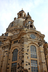 Fototapeta na wymiar The Dresden Frauenkirche, Lutheran church in Dresden, Germany