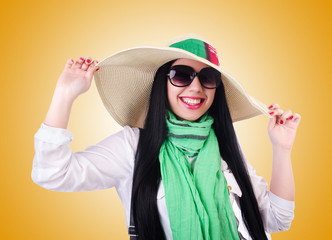 Young woman ready for summer vacation