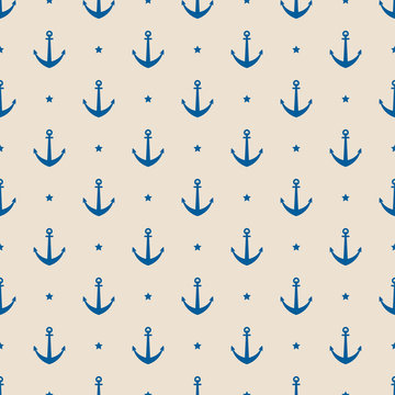 background of blue anchors and stars