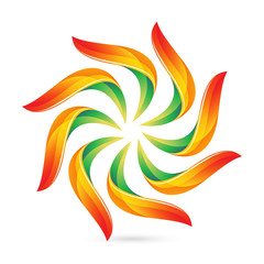 Obraz premium Sun logo