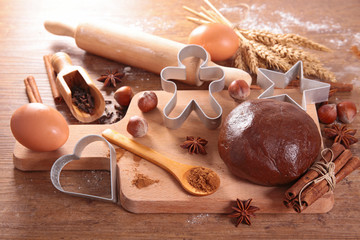 ingredient for baking christmas cookie