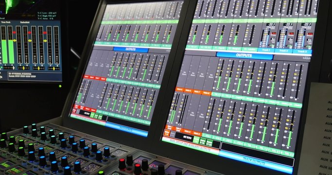 Volume controler on an audio mixer