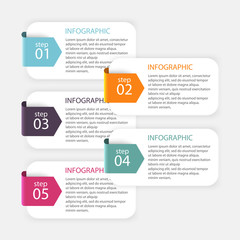 Vector colorful info graphics for your business presentations.