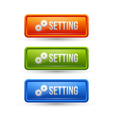 Glossy setting buttons