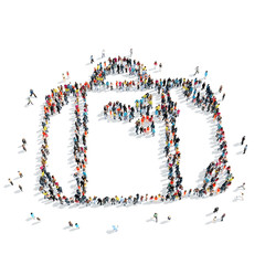 people  shape  suitcase