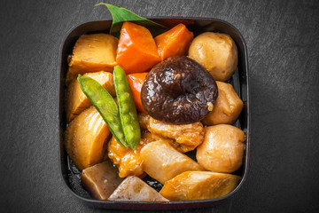 筑前煮　chicken stew with carrot japanese food