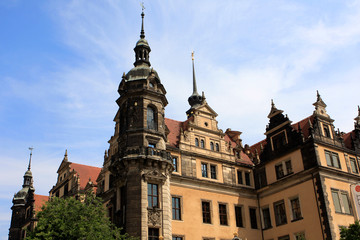 Fototapeta na wymiar Dresden historic castle or Royal palace, Germany