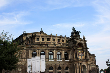 Fototapeta na wymiar The Semper Opera house of Dresden, in the historic centre, Germany