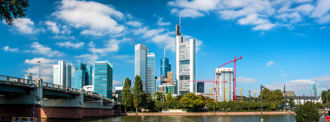 Panorama of Frankfurt am Main. Germany