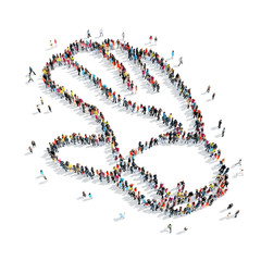 people shape  sports gloves baseball