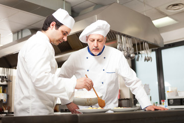 Professional chefs at work