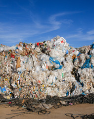Plastic Waste recycling - Stock Image