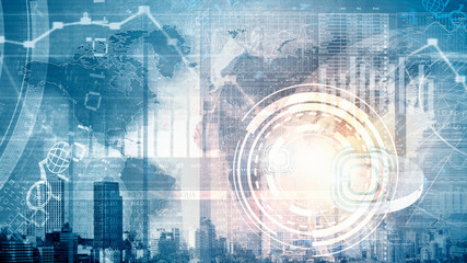 Business digital background