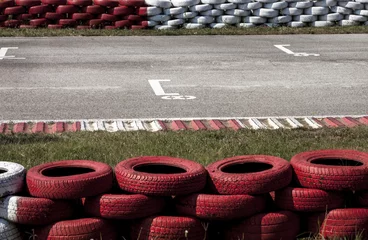 Printed roller blinds Motorsport tires