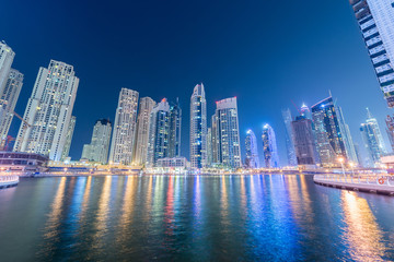 Dubai - JANUARY 10, 2015: Marina district on January 10 in UAE