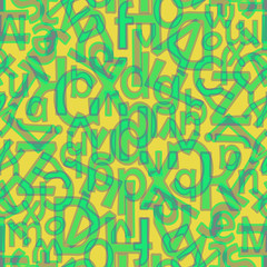 continuous letters pattern