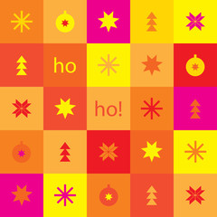 Vector seamless winter Christmas and New Year background