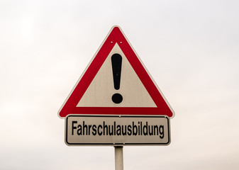 Achtung Fahrschulausbildung